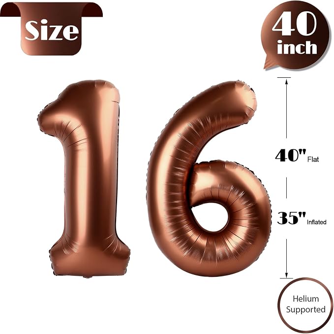Brown 16 Balloon - Image 5