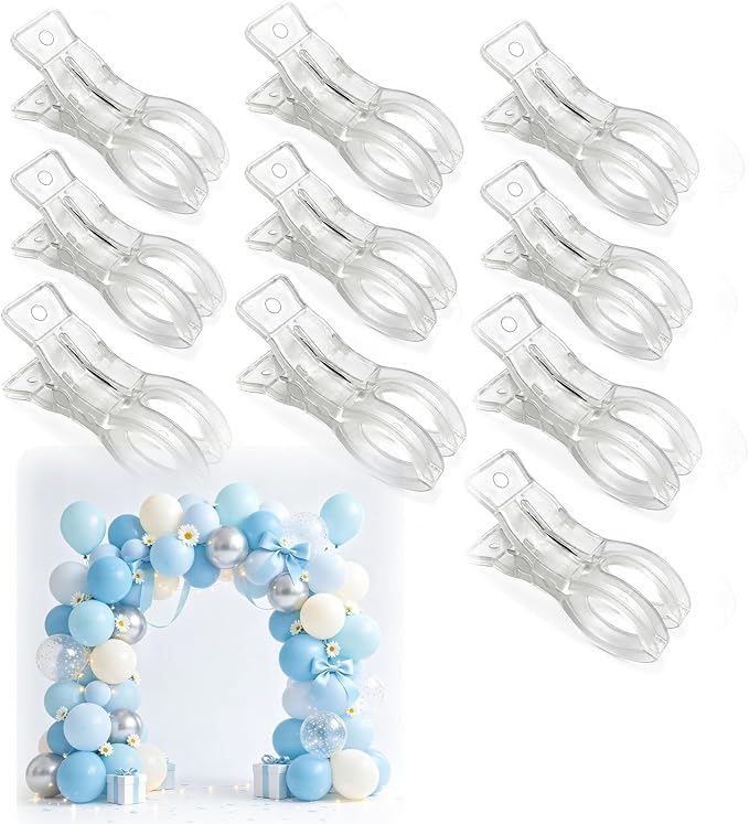 20 Pcs Spring Clamps for Crafts, Balloon Arches & Backdrops 3.5” Clip Set | - Image 4