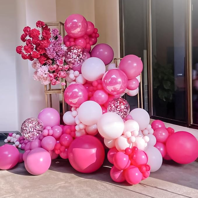 MEBAY Pink Balloon Arch Kit - Image 7