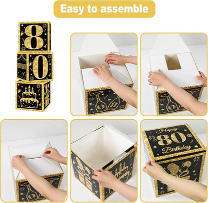 80th Birthday Decorations Boxes - Image 5
