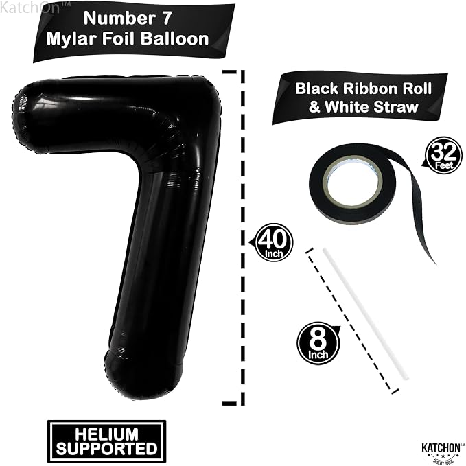 KatchOn, Giant Foil Seven Balloon Number - Image 2