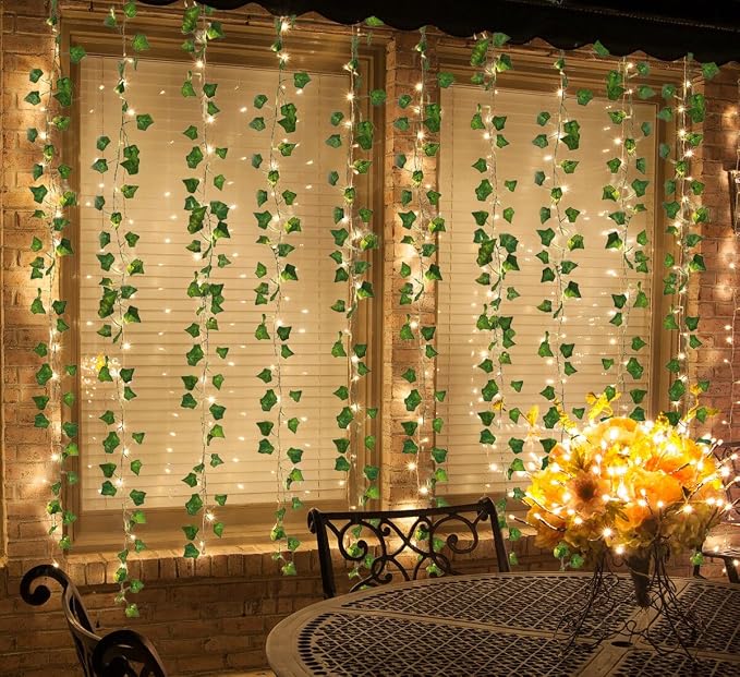 RECUTMS Fake Wall Curtain Ivy Vines - Image 5