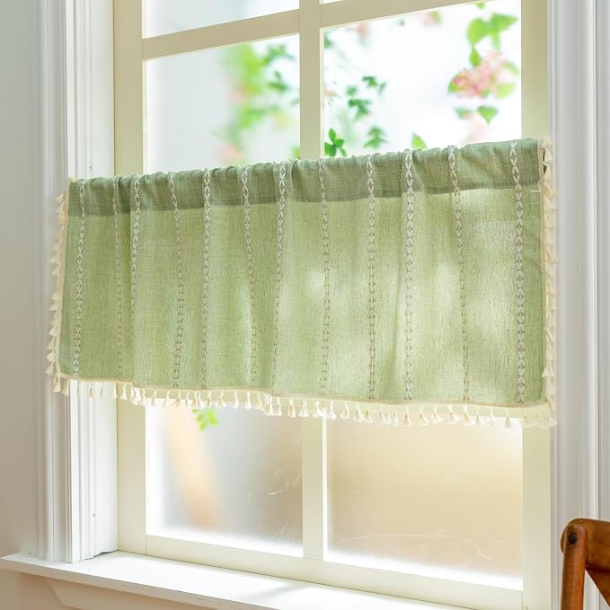 Sutuo Home Boho Short Valance Curtains - Image 2