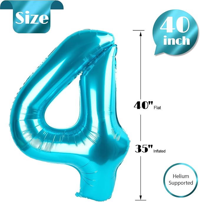 LightBlue 4 Balloon - Image 5