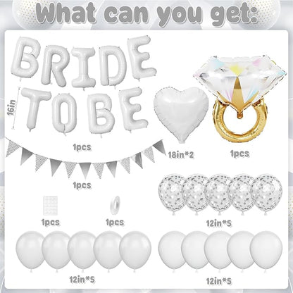 White Bachelorette Party Decorations - Image 2