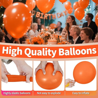 Orange Balloon Arch Kit 111Pcs 18 12 5 Inch Latex Party Balloons Garland - Image 5