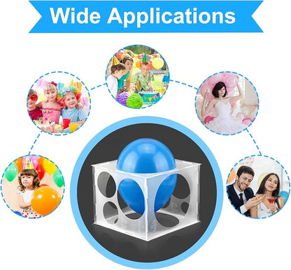 Xinjoduz 11 Holes Balloon Sizer Cube Box, 2-10 Inch Collapsibles Plastic - Image 6