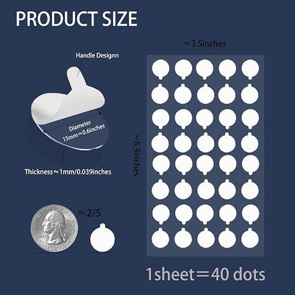 Mounting Putty for Poster Glue Dots Double Sided Sticky Dots Museum Putty - Image 3