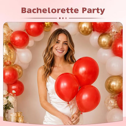 Red Balloons, 12 Inch Red Latex Party Balloon | 30 Pack Helium Balloons - Image 5