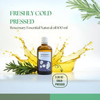 Roots & Above 3.38 Oz Pure Rosemary Essential Oil – 99% Aroma Natural Oil for Skin, Hair, Massage, Diffusers, Humidifiers, Self-Care, DIY Beauty, Candle & Soap Making