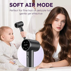 Hair Dryer, Professional Ionic Hair Dryer for Fast Drying, Low Noise and Quiet, Lightweight, 600 Mmillion Negative lonic High-Speed Hair Blow Dryer Without Hair Damage for Women, Men, Travel, Salon