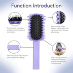 Curly Hair Brush 2 Pack, Volume Curl Defining Brush for Effortlessly Detangling Shaping and Styling Women's Curls, Reduce Pulling