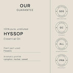 VINEVIDA Hyssop Essential Oil - 32 oz - Undiluted - DIY Candle Scents - Bulk for Soap Making