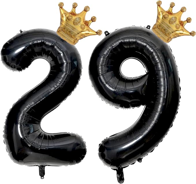 40 inch Large Black 29 Balloon Number by Unknown