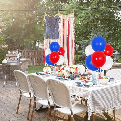 TONIFUL 4 Set Blue Red White Balloon Centerpiece - Image 6