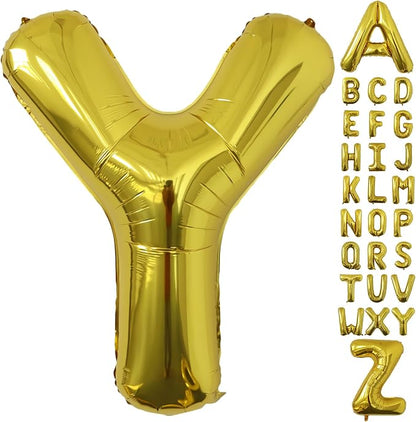 Letter Balloons Gold Party Balloon by United-UnicornsParty