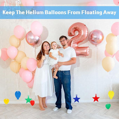180 Pcs Plastic Balloon Weights Colorful Weights - Image 4