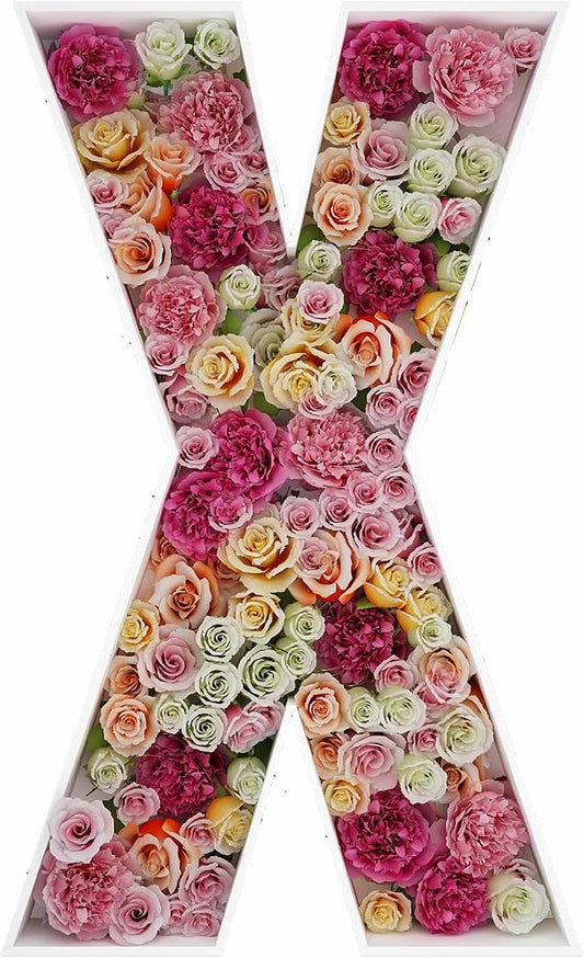 2FT Letter X Mosaic Balloon Frame Letter DIY Fillable Letters Kit by JW+Passion+-+Premium+Quality%2C+Made+With+Passion
