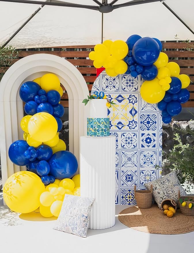Blue and Yellow Balloons, Latex Balloons - Image 3