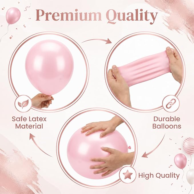 2 Set Pastel Gold Balloon Column Adjustable Kit - Image 4