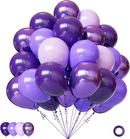 Lukiituke Purple Balloons, Bridal Showerl Decorations by Lukiituke