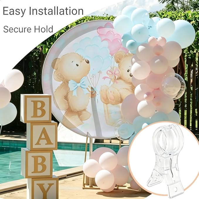 10 Pcs Balloon Arch Clips, Strong Reusable, 3.5'' Grip Clips - Image 5