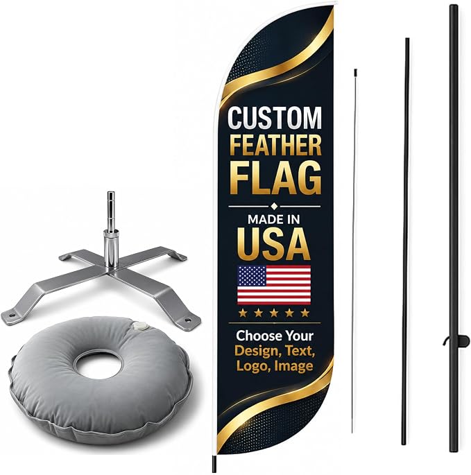 Custom Feather Flag by BCB Print by BCB