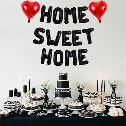 TONIFUL 16 Inch Black HOME SWEET HOME Letter Balloon Decor - Image 5