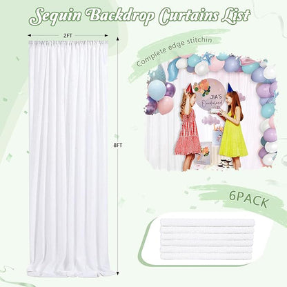 White Backdrop Curtain for Wedding Parties - Image 4