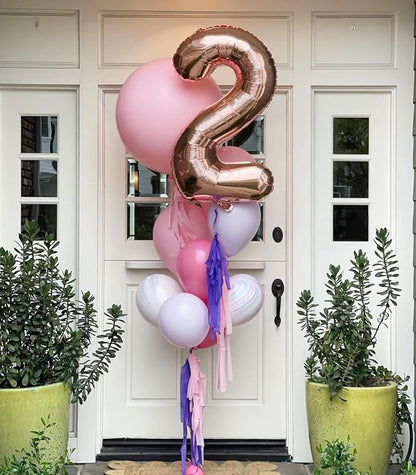 Rose Gold 7 Balloon - Image 3