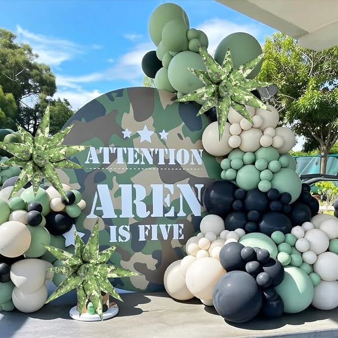 Camo Balloons Camouflage Balloon Army Balloons Camo Party Decorations Hunting - Image 3