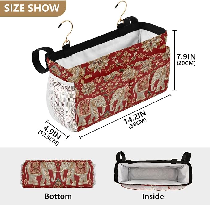 Bedside Caddy Hanging Bunk Bed Caddy Bed Organizer Hanging Pocket - Image 4