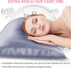 Mulberry Silk Pillow Cases 2 Pack Queen Size 20x30 Inches with Hidden Zipper, Ultra Smooth and Soft Breathable Cooling Silk Satin Pillowcase Set of 2, Better for Hair and Skin, Gifts for Women Men