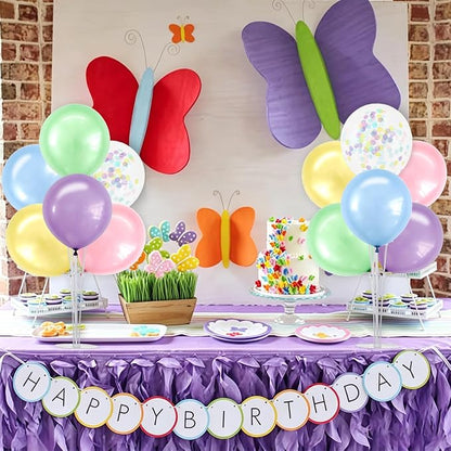 TONIFUL 4 Set Spring Macaron Balloon Stand Balloon Centerpieces - Image 6