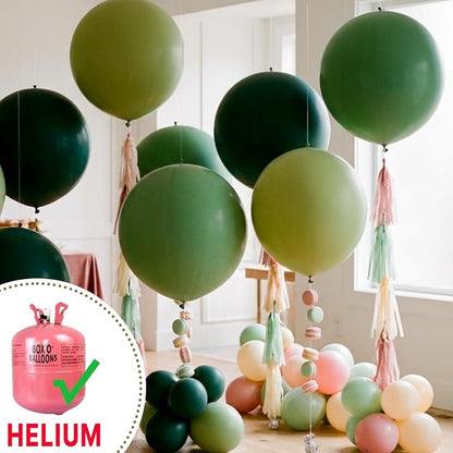 PartyWoo Sage Green Balloons 20pcs Olive Boho Green Color 18 Inch | Balloons - Image 4