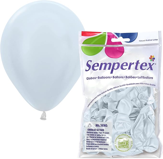 Sempertex Pearl White Balloons, 5 Inch, Graduation, Baby Shower, Anniversary by Sempertex
