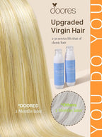 DOORES Mixed Platinum Blonde 10pcs 25g 18 Inch Human Hair Extensions - Invisible Tape In