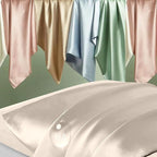 Silk Pillowcase 2 Pack, Natural Mulberry Silk Pillow Case, Anti Acne Silk Pillowcase for Hair and Skin, King Size Silk Satin Pillowcase Set of 2 with Hidden Zipper, Gifts for Women Men, Beige