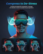 RENPHO Eyeris 1 Eye Massager with Heat, Birthday Gifts Eye Mask for Mom Dad Women Men Her Him, Smart Sleep Mask with Voice for Relax, Reduce Strain
