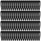 Colorful Snap Hair Clips Hair Barrettes for Girls,Clips Candy Color Hair Accessories for Kids Teens, Toddlers,Women (Color=Black | Pack=80-Pack)