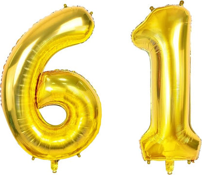 Joycard 40 Inch Gold Foil Helium Balloons by Joycard