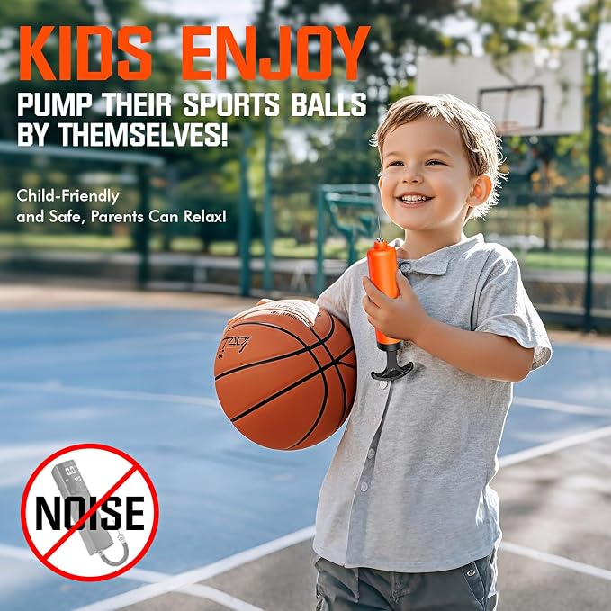 Ball Pump, Ball Pump for Sport Balls, Soccer Ball Pump, Hand Pump - Image 3