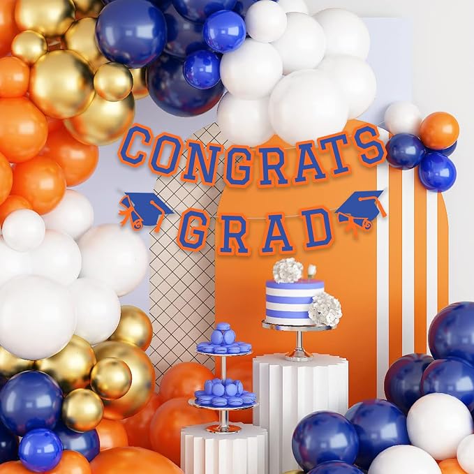 Congrats Grad Banner Graduation Party Banner Decoration Hanging Garland High - Image 4