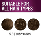 Schwarzkopf Keratin Permanent Hair Dye Cream, 5.3 Berry Brown, Professional Quality Color for Up to 100% Gray Coverage, Bond Enforcing System