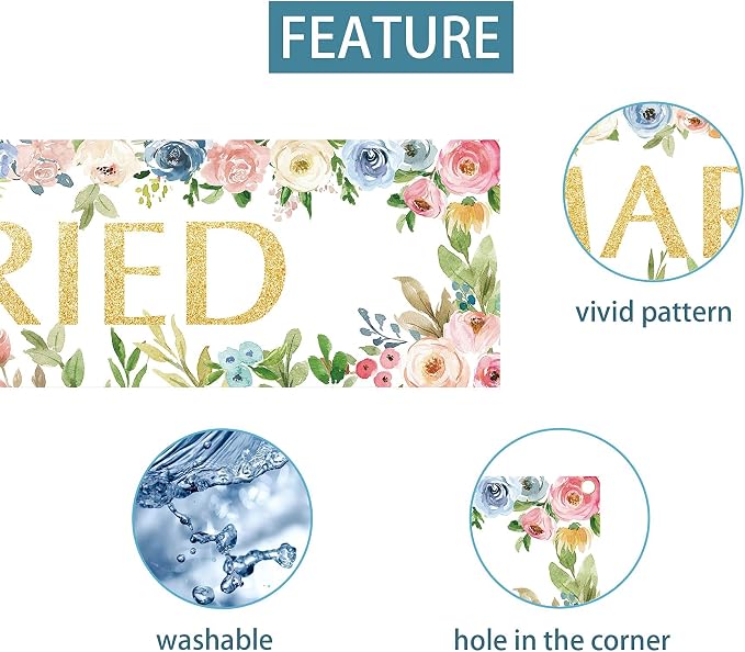 Just Married Banner Backdrop - Image 3