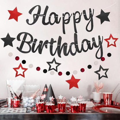 Pre-Strung Happy Birthday Banner, NO DIY Party Decor | Birthday Party Supplies - Image 4