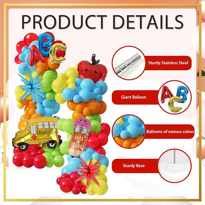 2 Sets Back to School Decorations Adjustable Balloons Column Stand Kit - Image 4