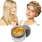 Temporary Hair Color Wax Dye,Hair Spray Color, Gold Hair Wax Color, Kids Temporay Hair Wax Dye Ash for Halloween Cosplay,Party,Masquerade (Gold, 120g)