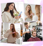 6PCS Fine Tooth Rat Tail Comb, Rat Tooth Comb for Women Styling Detangling Back Combing Updo Hairstyle Anti Static (Mult-Color)