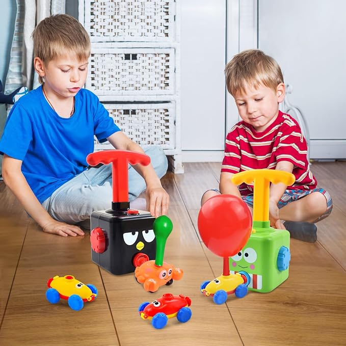 BAKAM Toddler Toys 3-4 for Boys Girls, Balloon Launcher & Powered Car Set - Image 2